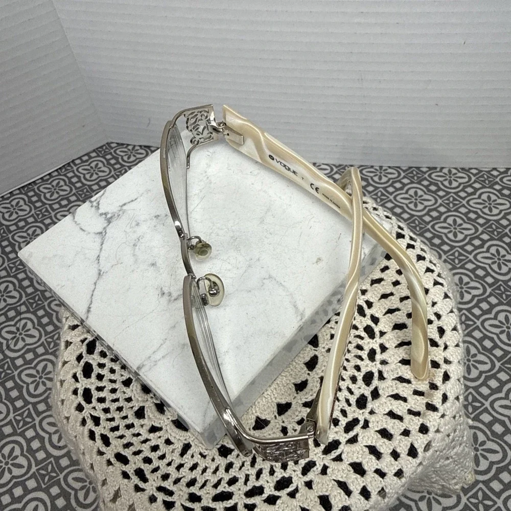 Vogue VO 3661-B 835 Gold Tan Ivory Rectangle Sunglasses Frames 52-16 130